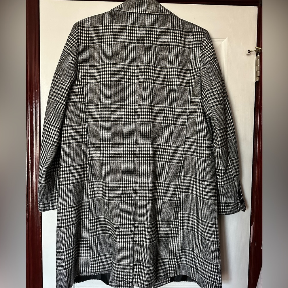 PRIMARK PLAID TOPCOAT SIZE 10 - Picture 4 of 7